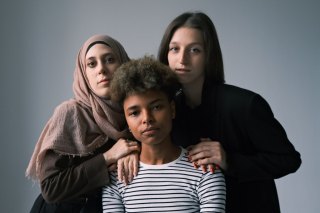women in pose
